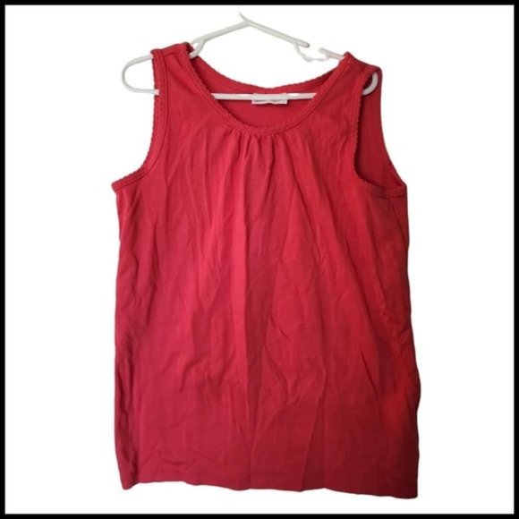 Hanna Andersson Coral Tank Top size 150 size 12 Years Girls - Picture 1 of 4